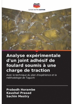 Analyse expérimentale d'un joint adhésif de foulard soumis à une charge de traction
