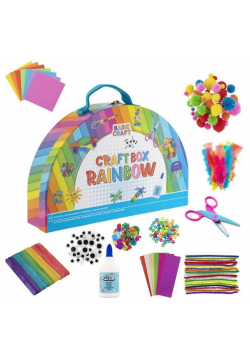 Pudełko do rękodzieła tęcza, rainbow craft