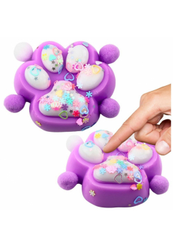 Gniotek Kocia łapka antystresowa Squishy fiolet