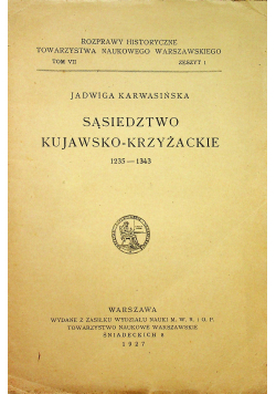Sąsiedztwo Kujawsko Krzyżackie 1927 r.