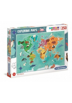 Puzzle SuperColor 250 Exploring Maps