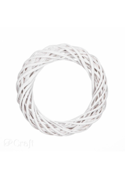 Wianek wiklynowy biały 25cm