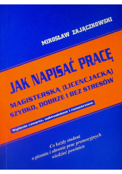 Jak napisać prace magisterska licencjacka szybko dobrze i bez stresów