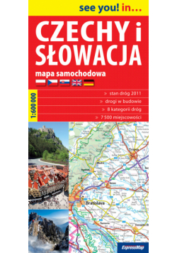 Czechy i Słowacja mapa samochodowa 1:600 000