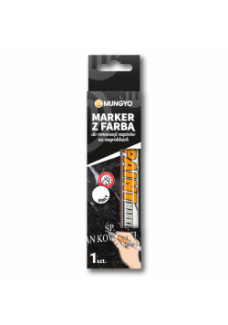 Marker z farbą do renowacji napisów na nagrobkach Mungyo biały