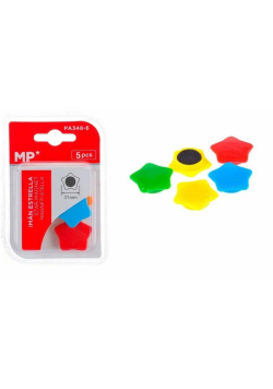 Magnesy gwiazdy kolorowe 5szt