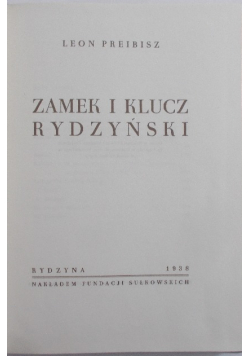 Zamek i klucz Rydzyński
