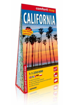 Comfort! map California 1:250 000 w.2025