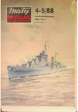 Mały modelarz Nr 4 i  5 / 88 Brytyjski krążownik przeciwlotniczy HMS DIDO