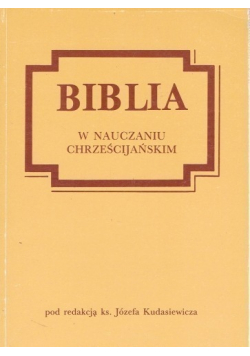 Biblia w nauczaniu chrześcijańskim