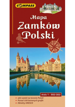Mapa turystyczna - Zamków Polski