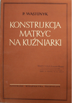 Konstrukcja matryc ba kuźniarki
