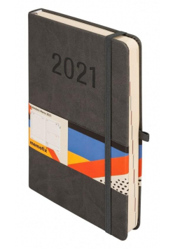 Kalendarz 2021 Memofix A5 Grafitowy DNS ANTRA