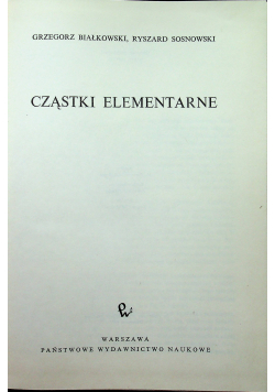 Cząstki elementarne