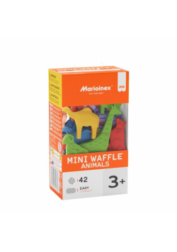 Klocki konstrukcyjne mini Zwierzęta 42 elementy
