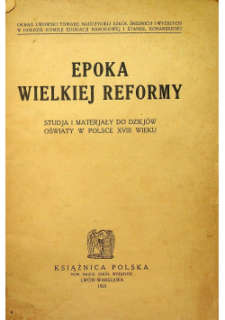 Epoka wielkiej reformy 1923 r