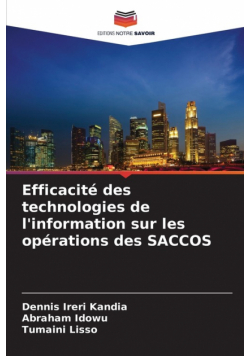 Efficacité des technologies de l'information sur les opérations des SACCOS