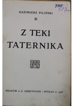 Z teki Taternika 1908 r.