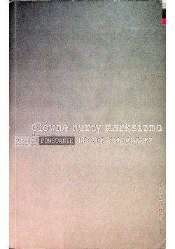 Główne nurty marksizmu Część 1 Powstanie