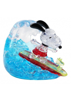Crystal puzzle Snoopy Surfer