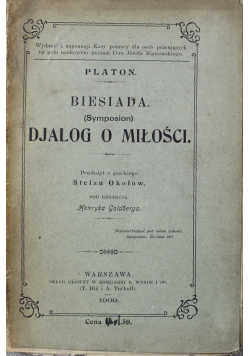 Biesiada Djalog o miłości 1909 r.