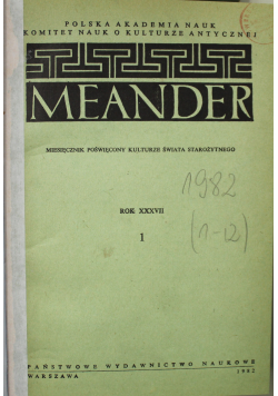 Miesięcznik Meander 12 numerów