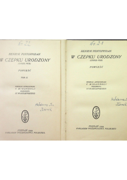 W czepku urodzony Tom I i II  1929 r.