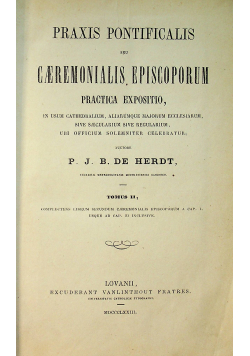 Praxis Pontificalis 1873 r.