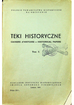 Teki historyczne tom X