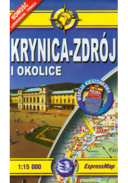 Krynica Zdrój i okolice mapa turystyczna 1:15 000