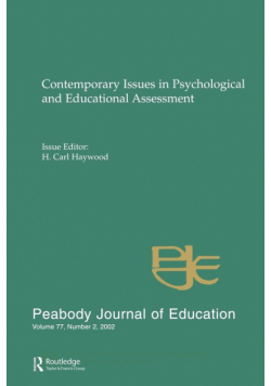 Contemporary Issues in Psychological and Educational Assessment