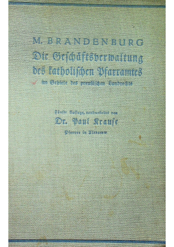 Die Beschaftsberwaltung des katholischen Pfarramtes 1934 r.