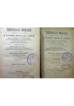 Theologia Moralis 2 tomy 1887 r.
