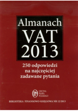 Almanach VAT 2013