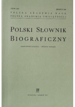 Polski Słownik Biograficzny, Zeszyt 210
