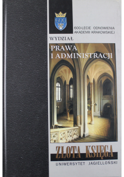 Złota księga wydziału prawa i administracji