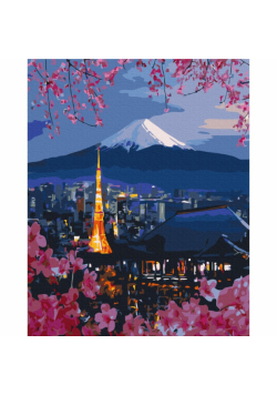 Malowanie po numerach BRUSHME 40x50 cm Podróż po Japonii