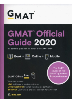 GMAT Official Guide 2020: Book + Online Question Bank