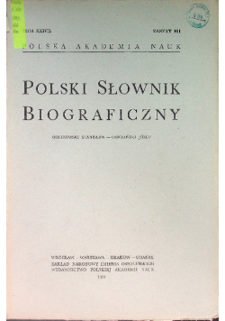 Polski słownik biograficzny Zeszyt 101
