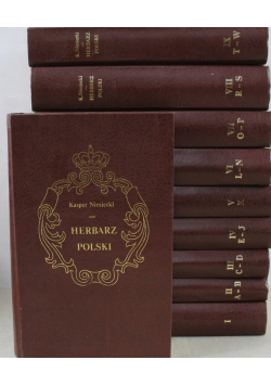 Herbarz Polski 10 tomów Reprint z ok 1845 r