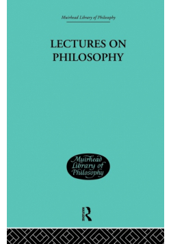 Lectures on Philosophy