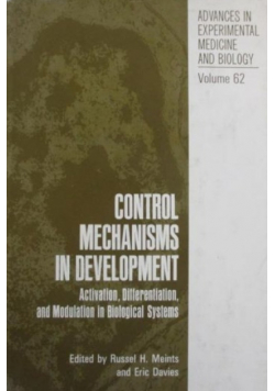 Control Mechanisms in Development