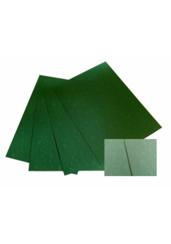 Karton 220g wytłaczany Gwiazdy 25x35cm 5ark zielon