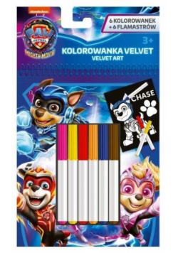 Zestaw kolorowanek z flamastrami 12el Psi Patrol