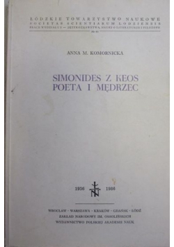 Simonides z Keos poeta i mędrzec
