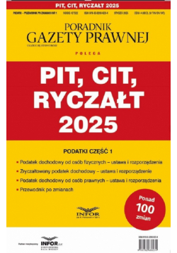 PIT, CIT, ryczałt 2025