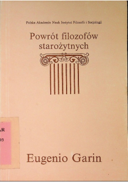 Powrót filozofów starożytnych