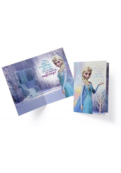 Karnet B6 DS-021 Urodziny Elsa, Kraina Lodu II