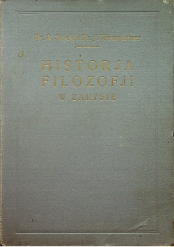 Historja filozofji w zarysie 1927 r.