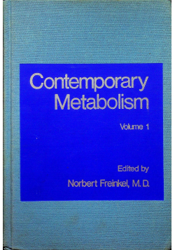 Contemporary Metabolism volume 1